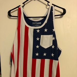 Mens American Flag Tank Top